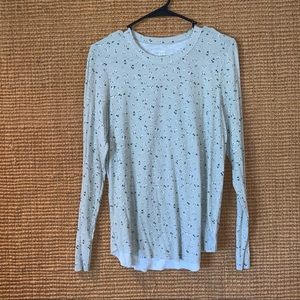 Aerie Light green floral long sleeve